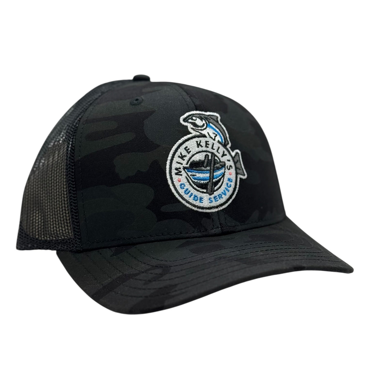 STLHD Embroidered Mike Kelly's Guide Service Snapback Trucker Hat